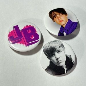 Y2K Justin Bieber Belieber 2000s Pin Lot Fan Girl McBling Scene Emo Hot Topic